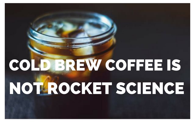 冷咖啡不是火箭科学