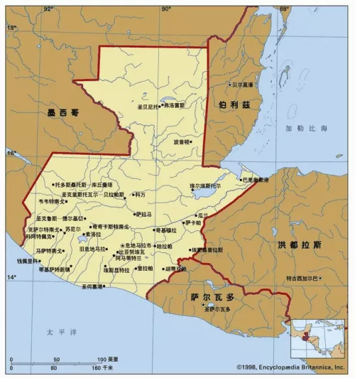 危地马拉地形地貌图