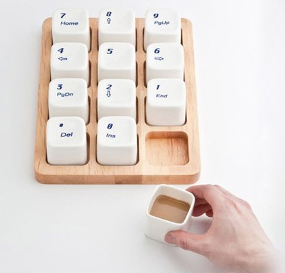 上海E Square设计室的设计的电脑小键盘咖啡杯
