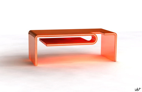 Michael Laut：设计独特的Vetro咖啡桌