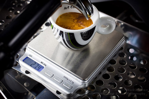 Espresso on Scales -CoffeeGeek 