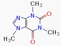 咖啡因化学结构式