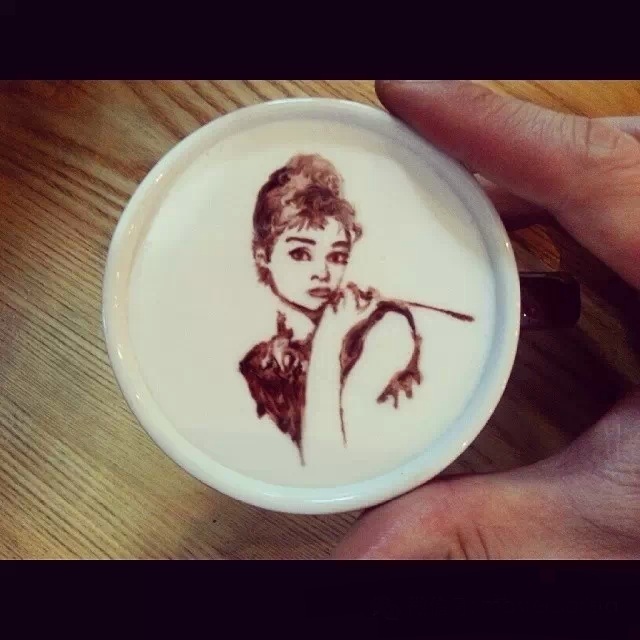 ❤超厉害的咖啡雕画！每一杯都是艺术品