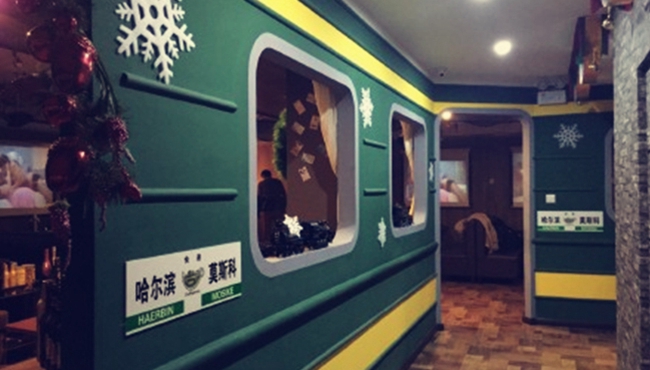 哈尔滨绿皮火车咖啡
