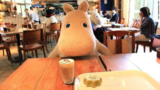 Plush toys with you drink coffee, not alone 2