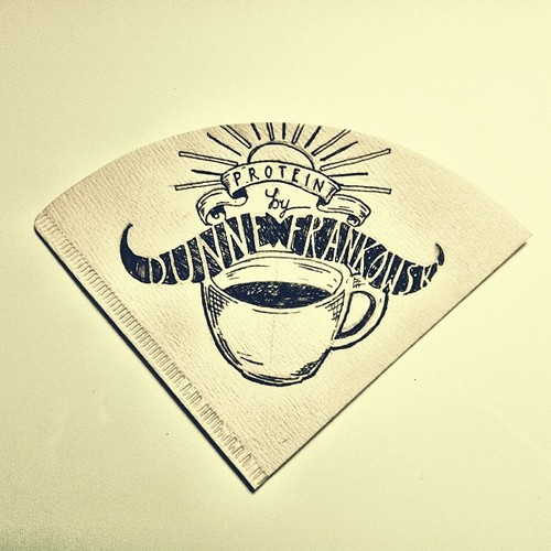 咖啡滤纸创意设计 滤纸上作画